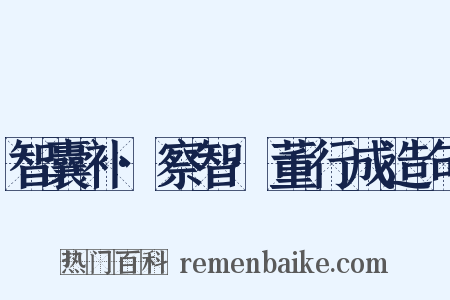 智囊补·察智·董行成造句是什么意思的图片